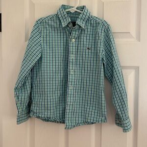Vineyard vines plaid whale shirt size 6 boys